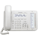 Panasonic KX-NT553 | Standardní IP systémový telefon pro ústředny Panasonic | Černobílý displej 3x24 znaků, 2 porty GLAN, 2x12 tlačítek programovatelných
