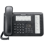 Panasonic KX-NT556 B | Manažérský IP systémový telefon pro ůstředny Panasonic | Černobílý displej 6x24 znaků, 2 porty GLAN, 3x12 tlačítek programovatelných