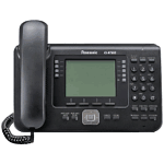 Panasonic KX-NT560 B | Manažérský IP systémový telefon pro ůstředny Panasonic | Černobílý displej 6x24 znaků, 2 porty GLAN, 4x8 tlačítek programovatelných