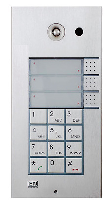 Dveřní komunikátor 2N 9137131CKU svým elegantním designem zvedá úroveň vstupu do objektu.