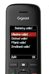 Obsluha telefonu Gigaset C575 je díky českému menu snadná a přehledná.