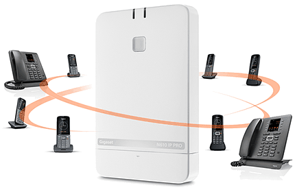 Gigaset N610 IP PRO jednobuňkový bezdrátový systém IP DECT až pro 8 telefonů