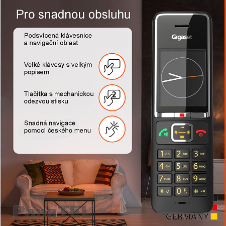 Gigaset Comfort 550 QUATTRO  Bezdrátový telefon 4 sluchátka