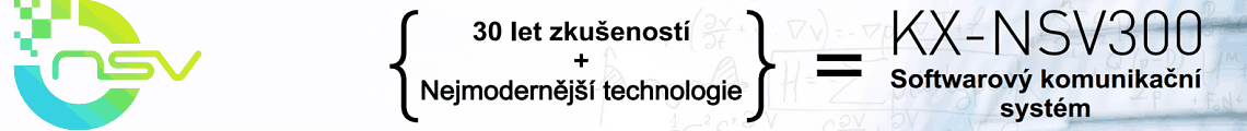 KX-NSV300 softwarová telefonní ústředna je výsledkem třiceti let společnosti Panasonic v oblasti telekomunikací a nejmodernějších technologií.